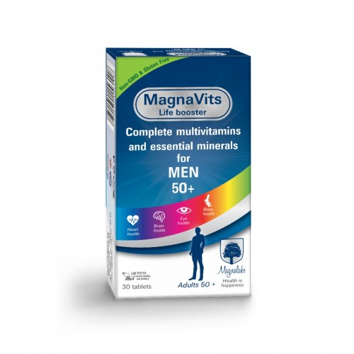 MAGNALABS MAGNAVITS MEN 50+ / МАГНАЛАБС МАГНАВИТС ЗА МЪЖЕ 50+ ТАБЛ. X30