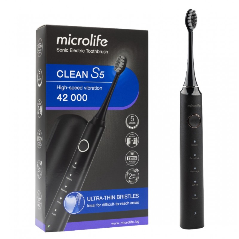 MICROLIFE CLEAN S5 / ЗВУКОВА ЕЛЕКТРИЧЕСКА ЧЕТКА ЗА ЗЪБИ MICROLIFE CLEAN S5 / ЗВУКОВА ЕЛЕКТРИЧЕСКА ЧЕТКА ЗА ЗЪБИ