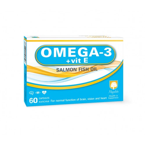 MAGNALABS OMEGA-3 + VIT E / МАГНАЛАБС ОМЕГА-3 + ВИТАМИН Е КАПС. X60