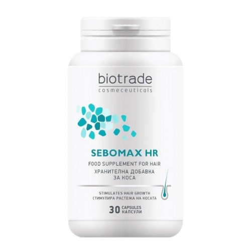 BIOTRADE SEBOMAX HR / БИОТРЕЙД СЕБОМАКС ХР ХРАН. ДОБАВКА ЗА КОСА КАПС. Х30 BIOTRADE SEBOMAX HR / БИОТРЕЙД СЕБОМАКС ХР ХРАН. ДОБАВКА ЗА КОСА КАПС. Х30
