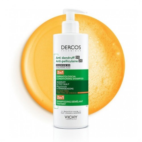 VICHY DERCOS ANTI DANDRUFF 2 IN 1 SHAMPOO + BALM / ВИШИ БАЛСАМ + ШАМПОАН 2В1 ПРОТИВ ПЪРХОТ 390МЛ VICHY DERCOS ANTI DANDRUFF 2 IN 1 SHAMPOO + BALM / ВИШИ БАЛСАМ + ШАМПОАН 2В1 ПРОТИВ ПЪРХОТ 390МЛ