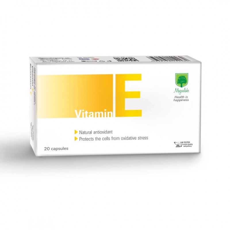 MAGNALABS VITAMIN E CAPSULES / МАГНАЛАБС ВИТАМИН Е КАПС. X20 MAGNALABS VITAMIN E CAPSULES / МАГНАЛАБС ВИТАМИН Е КАПС. X20
