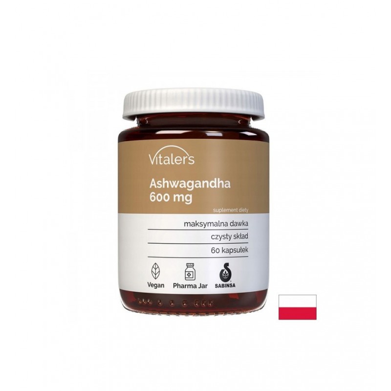 VITALER'S ASHWAGANDHA / АШВАГАНДА 600 МГ КАПС. X 60