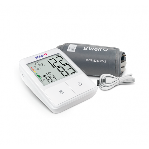 B.WELL MED-50 L / АВТОМАТИЧЕН АПАРАТ ЗА КРЪВНО С МАНШЕТ L РАЗМЕР (22-42 СМ) + USB КАБЕЛ B.WELL MED-50 L / АВТОМАТИЧЕН АПАРАТ ЗА КРЪВНО С МАНШЕТ L РАЗМЕР (22-42 СМ) + USB КАБЕЛ