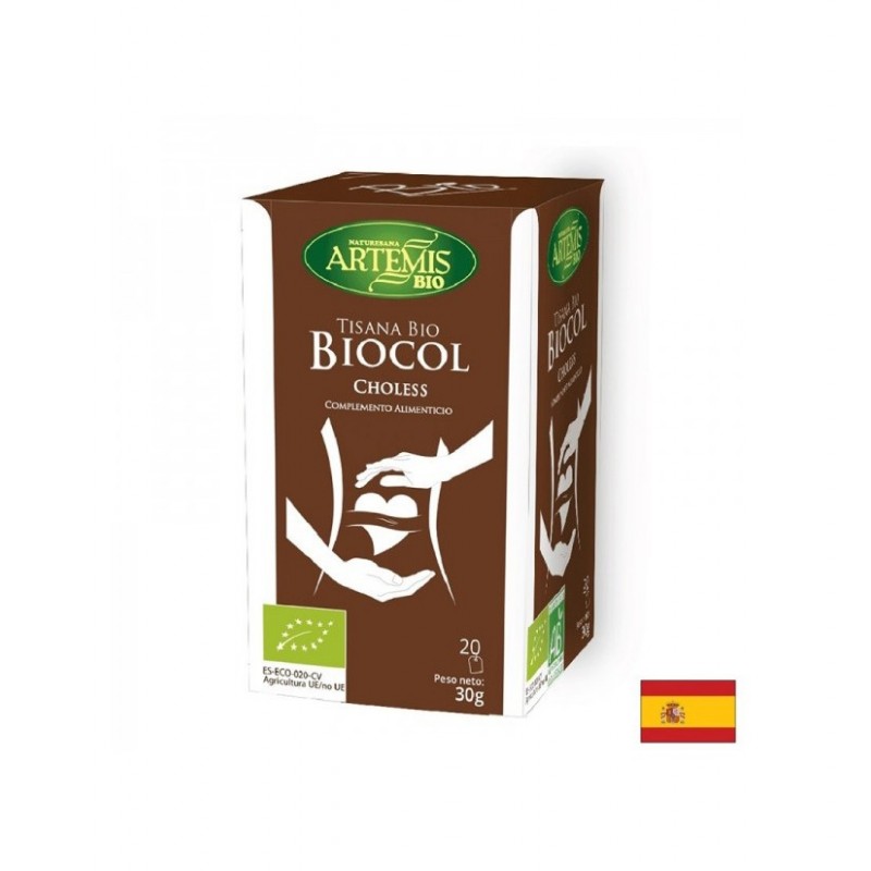 HEBRES DEL MOLI TISANA BIO BIOCOL CHOLEESS / БИО ЧАЙ ЗА НОРМАЛИЗИРАНЕ НА НИВОТО НА ХОЛЕСТЕРОЛ ФИЛТЪРНИ ПАКЕТЧЕТА 30 ГР БР. X 20 HEBRES DEL MOLI TISANA BIO BIOCOL CHOLEESS / БИО ЧАЙ ЗА НОРМАЛИЗИРАНЕ НА НИВОТО НА ХОЛЕСТЕРОЛ ФИЛТЪРНИ ПАКЕТЧЕТА 30 ГР БР. X 20