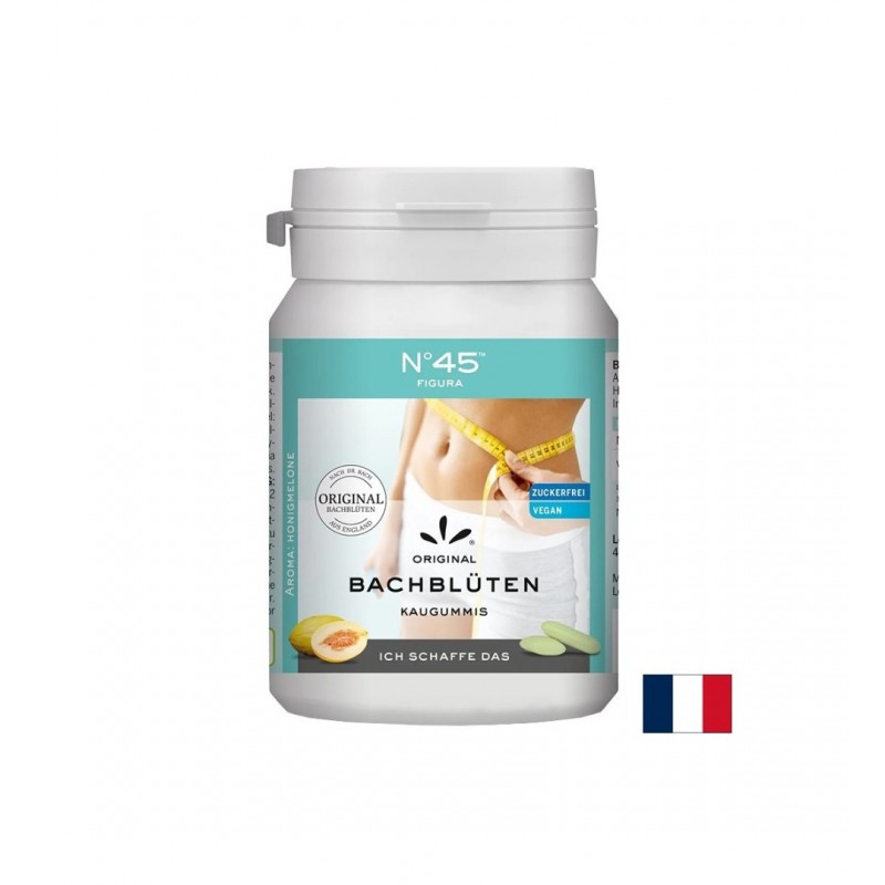 LEMON PHARMA FIGURA KAUGUMMI N°45 / ДЪВКИ ЗА ОТСЛАБВАНЕ С ЦВЕТНИ ЕСЕНЦИИ НА Д-Р БАХ БР. X 30