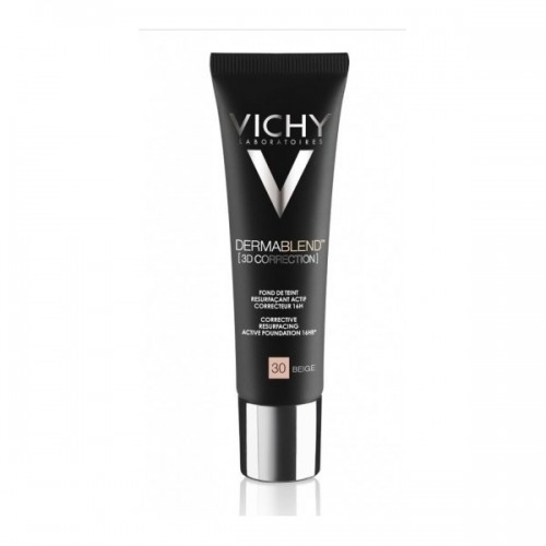 VICHY DERMABLEND 3D CORRECTION 30 BEIGE / ВИШИ ДЕРМАБЛЕНД 3Д КОРЕКЦИЯ ФОН ДЬО ТЕН 30, ЗА МАЗНА КОЖА (БЕЖОВ) 30МЛ VICHY DERMABLEND 3D CORRECTION 30 BEIGE / ВИШИ ДЕРМАБЛЕНД 3Д КОРЕКЦИЯ ФОН ДЬО ТЕН 30, ЗА МАЗНА КОЖА (БЕЖОВ) 30МЛ