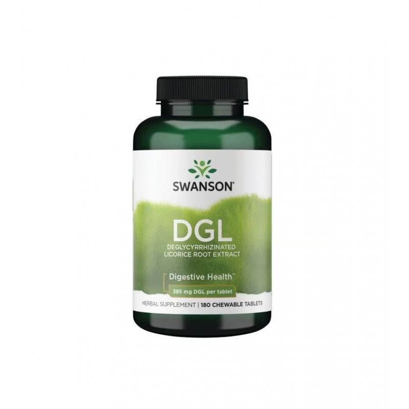 SWANSON DGL DEGLYCYRRHIZINATED LICORICE ROOT EXTRACT / СУОНСЪН ЕКСТРАКТ ОТ КОРЕН НА ЖЕНСКО БИЛЕ DGL С ДЕГЛИЦИРИЗИРАНО ДЕЙСТВИЕ 385 МГ ДЪВЧАЩИ ТАБЛ. X 180 SWANSON DGL DEGLYCYRRHIZINATED LICORICE ROOT EXTRACT / СУОНСЪН ЕКСТРАКТ ОТ КОРЕН НА ЖЕНСКО БИЛЕ DGL С ДЕГЛИЦИРИЗИРАНО ДЕЙСТВИЕ 385 МГ ДЪВЧАЩИ ТАБЛ. X 180
