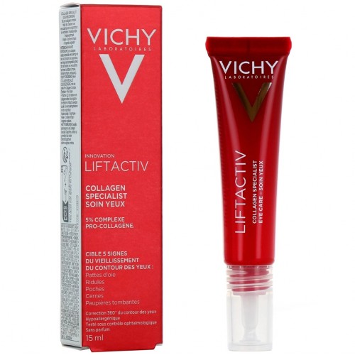 VICHY LIFTACTIV COLLAGEN SPECIALIST EYE CARE / ВИШИ ЛИФТАКТИВ КОЛАГЕН ГРИЖА ЗА ОКОЛООЧНИЯ КОНТУР И ПИГМЕНТАЦИЯ 15МЛ VICHY LIFTACTIV COLLAGEN SPECIALIST EYE CARE / ВИШИ ЛИФТАКТИВ КОЛАГЕН ГРИЖА ЗА ОКОЛООЧНИЯ КОНТУР И ПИГМЕНТАЦИЯ 15МЛ