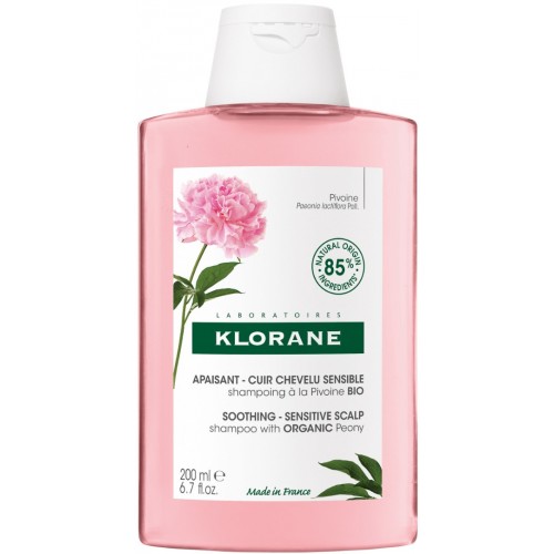 KLORANE PEONY SHAMPOO / ШАМПОАН ЗА ЧУВСТВИТЕЛЕН СКАЛП С ОРГАНИЧЕН БОЖУР 200МЛ