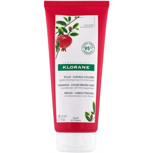 KLORANE POMEGRANATE CONDITIONER  / БАЛСАМ ЗА БОЯДИСАНА КОСА ЗА БЛЯСЪК И ХИДРАТАЦИЯ С НАР 200МЛ
