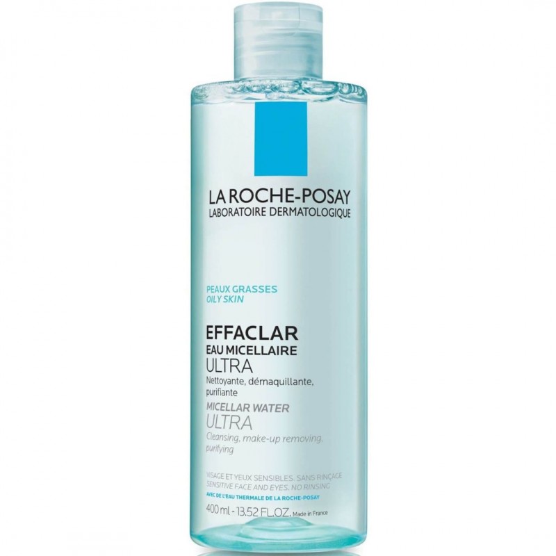 LA ROCHE-POSAY EFFACLAR ULTRA MICELLAR WATER / ЛА РОШ МИЦЕЛАРНА ВОДА ЗА МАЗНА КОЖА 400МЛ