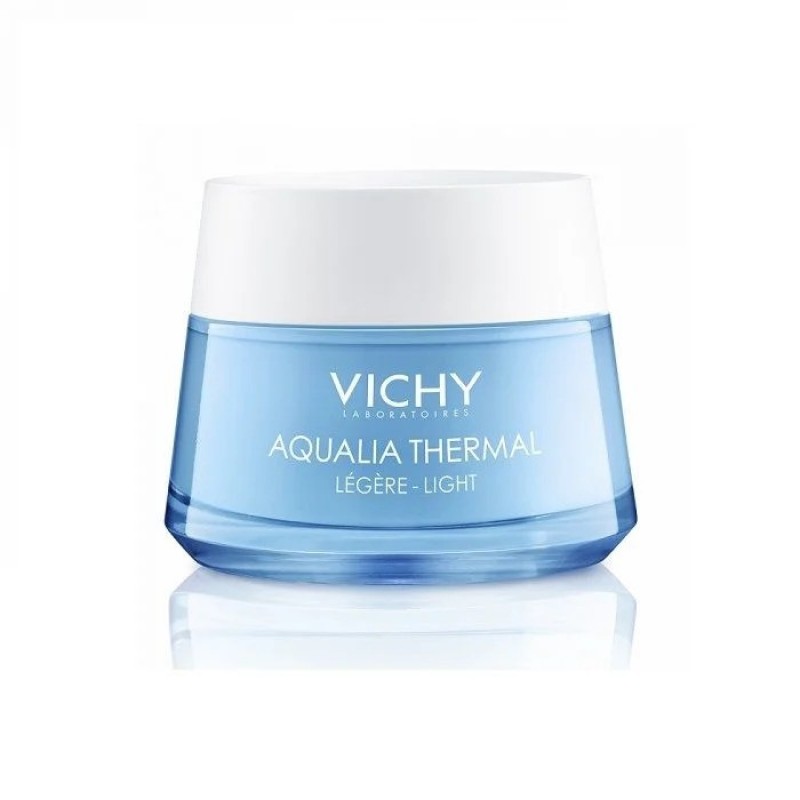 VICHY AQUALIA THERMAL LIGHT CREAM / ВИШИ ЛЕК ХИДРАТИРАЩ ДНЕВЕН КРЕМ ЗА ЛИЦЕ ЗА НОРМАЛНА ДО СМЕСЕНА КОЖА 50МЛ