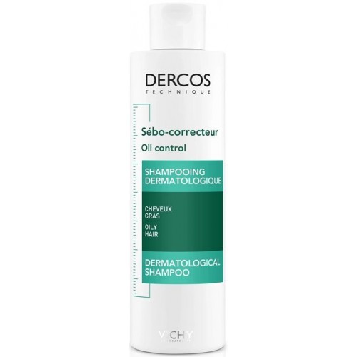 VICHY DERCOS OIL CONTROL DERMATOLOGICAL SHAMPOO / ВИШИ ШАМПОАН ЗА РЕГУЛИРАНЕ ОМАЗНЯВАНЕТО НА СКАЛПА 200МЛ VICHY DERCOS OIL CONTROL DERMATOLOGICAL SHAMPOO / ВИШИ ШАМПОАН ЗА РЕГУЛИРАНЕ ОМАЗНЯВАНЕТО НА СКАЛПА 200МЛ