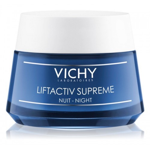 VICHY LIFTACTIV SUPREME H.A NIGHT CREAM / ВИШИ ЛИФТАКТИВ НОЩЕН КРЕМ ПРОТИВ БРЪЧКИ 50МЛ