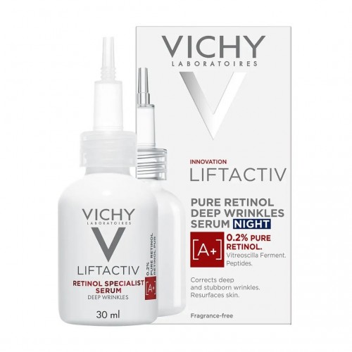 VICHY LIFTACTIV RETINOL SPECIALIST A+ SERUM / ВИШИ ЛИФТАКТИВ СЕРУМ ЗА ИЗГЛАЖДАНЕ НА ДЪЛБОКИ БРЪЧКИ 30МЛ VICHY LIFTACTIV RETINOL SPECIALIST A+ SERUM / ВИШИ ЛИФТАКТИВ СЕРУМ ЗА ИЗГЛАЖДАНЕ НА ДЪЛБОКИ БРЪЧКИ 30МЛ