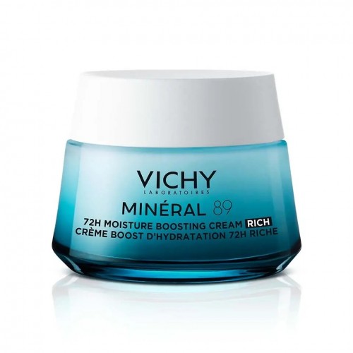 VICHY MINERAL 89 RICH CREAM / ВИШИ ХИДРАТИРАЩ КРЕМ С БОГАТА ТЕКСТУРА ЗА СУХА И МНОГО СУХА КОЖА 50МЛ