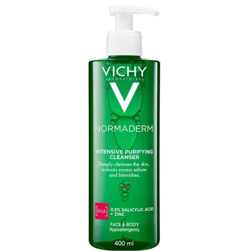 VICHY NORMADERM PHYTOSOLUTION CLEANSER / ВИШИ ИНТЕНЗИВЕН ПОЧИСТВАЩ ГЕЛ ЗА МАЗНА КОЖА, СКЛОННА КЪМ АКНЕ 400МЛ VICHY NORMADERM PHYTOSOLUTION CLEANSER / ВИШИ ИНТЕНЗИВЕН ПОЧИСТВАЩ ГЕЛ ЗА МАЗНА КОЖА, СКЛОННА КЪМ АКНЕ 400МЛ