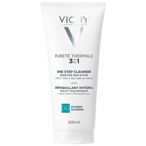 VICHY PURETE THERMALE ONE STEP CLEANSER / ВИШИ ДЕГРИМИРАЩО ПОЧИСТВАЩО МЛЯКО ЗА ЧУВСТВИТЕЛНА КОЖА И ОЧИ 200МЛ