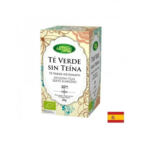 HEBRES DEL MOLI TE VERDE SIN TEINA / БИО ЗЕЛЕН ЧАЙ (БЕЗ КОФЕИН) ФИЛТЪРНИ ПАКЕТЧЕТА 28 ГР БР. X 20