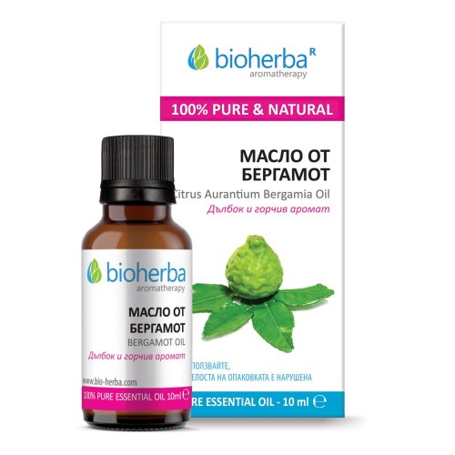 BIOHERBA BERGAMOT OIL / БИОХЕРБА EТЕРИЧНО МАСЛО ОТ БЕРГАМОТ 10МЛ BIOHERBA BERGAMOT OIL / БИОХЕРБА EТЕРИЧНО МАСЛО ОТ БЕРГАМОТ 10МЛ