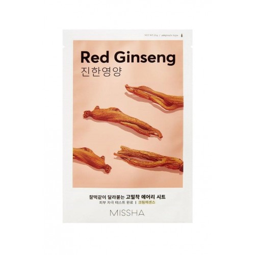 MISSHA RED GINSENG MASK / МИША ТЕКСТИЛНА МАСКА ЗА ЛИЦЕ С ЧЕРВЕН ЖЕНШЕН ЗА ЕЛАСТИЧНА КОЖА