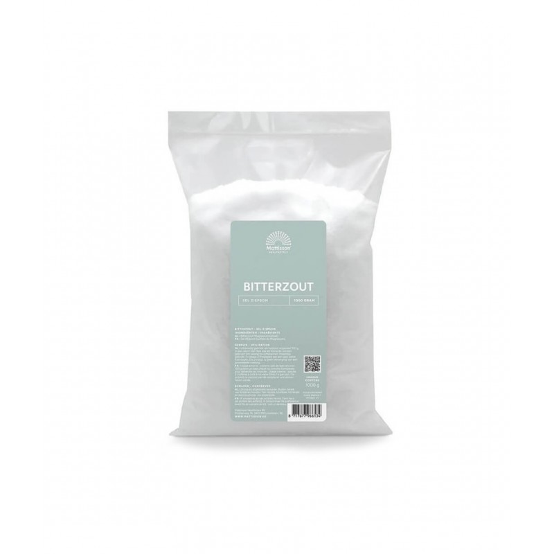 MATTISSON HEALTHSTYLE ABSOLUTE BITTERZOUT - EPSOM ZOUT / АНГЛИЙСКА СОЛ (МАГНЕЗИЕВ СУЛФАТ) 1 КГ