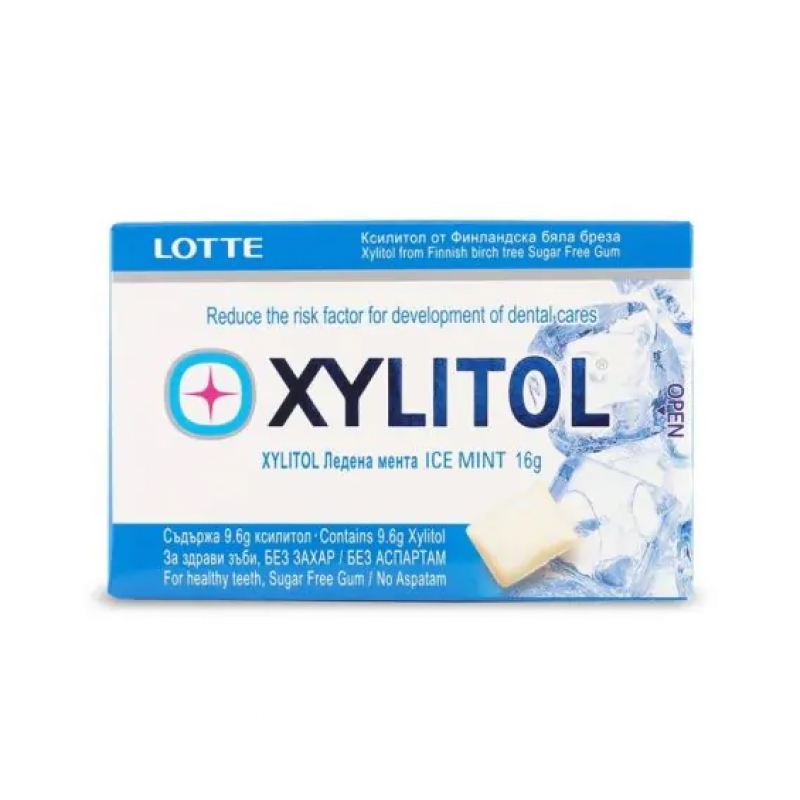 Xylitol дъвки  Ледена Мента  драже   16 гр. Х 11бр.