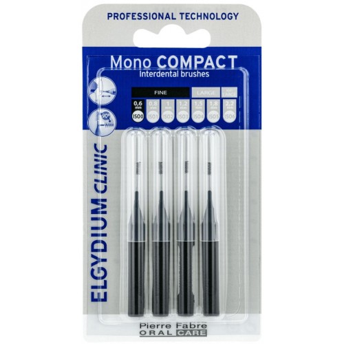 ELGYDIUM CLINIC MONO COMPACT INTERDENTAL BRUSHES / ЕЛГИДИУМ ИНТЕРДЕНТАЛНИ ЧЕТКИ МОНО КОМПАКТ ЧЕРНИ ELGYDIUM CLINIC MONO COMPACT INTERDENTAL BRUSHES / ЕЛГИДИУМ ИНТЕРДЕНТАЛНИ ЧЕТКИ МОНО КОМПАКТ ЧЕРНИ