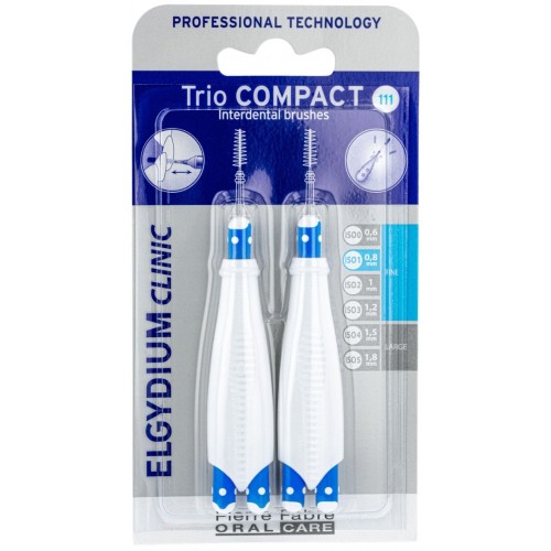 ELGYDIUM CLINIC TRIO COMPACT INTERDENTAL BRUSHES / ЕЛГИДИУМ ТРИО КОМПАКТ ЗА ТЕСНИ МЕЖДУЗЪБНИ ПРОСТРАНСТВА 111 СИНИ ELGYDIUM CLINIC TRIO COMPACT INTERDENTAL BRUSHES / ЕЛГИДИУМ ТРИО КОМПАКТ ЗА ТЕСНИ МЕЖДУЗЪБНИ ПРОСТРАНСТВА 111 СИНИ