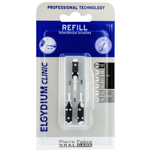 ELGYDIUM CLINIC TRIO COMPACT REFILL INTERDENTAL BRUSHES / ЕЛГИДИУМ ПЪЛНИТЕЛ ЗА ИНТЕРДЕНТАЛНИ ЧЕТКИ ЧЕРНИ ELGYDIUM CLINIC TRIO COMPACT REFILL INTERDENTAL BRUSHES / ЕЛГИДИУМ ПЪЛНИТЕЛ ЗА ИНТЕРДЕНТАЛНИ ЧЕТКИ ЧЕРНИ
