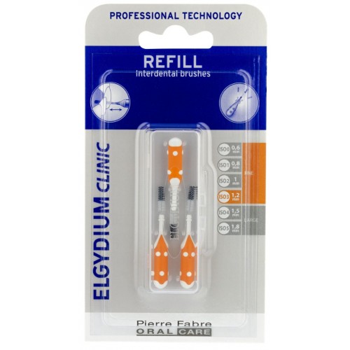 ELGYDIUM CLINIC TRIO COMPACT REFILL INTERDENTAL BRUSHES / ЕЛГИДИУМ ПЪЛНИТЕЛ ЗА ИНТЕРДЕНТАЛНИ ЧЕТКИ ОРАНЖЕВИ ELGYDIUM CLINIC TRIO COMPACT REFILL INTERDENTAL BRUSHES / ЕЛГИДИУМ ПЪЛНИТЕЛ ЗА ИНТЕРДЕНТАЛНИ ЧЕТКИ ОРАНЖЕВИ