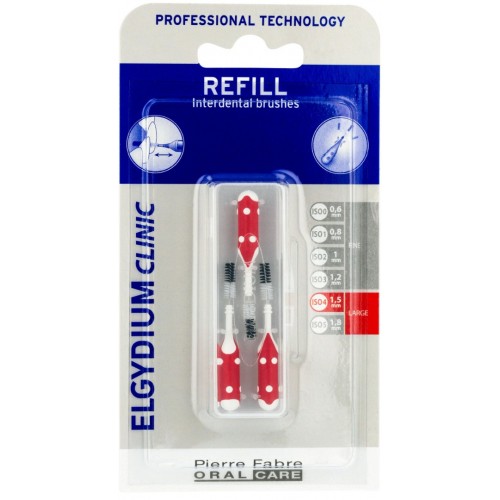 ELGYDIUM CLINIC TRIO COMPACT REFILL INTERDENTAL BRUSHES / ЕЛГИДИУМ ПЪЛНИТЕЛ ЗА ИНТЕРДЕНТАЛНИ ЧЕТКИ ЧЕРВЕНИ ELGYDIUM CLINIC TRIO COMPACT REFILL INTERDENTAL BRUSHES / ЕЛГИДИУМ ПЪЛНИТЕЛ ЗА ИНТЕРДЕНТАЛНИ ЧЕТКИ ЧЕРВЕНИ