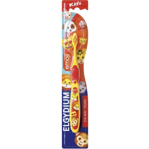 ELGYDIUM KIDS EMOJI TOOTHBRUSH / ЕЛГИДИУМ ДЕТСКА ЧЕТКА ЗА ЗЪБИ ОТ 2-6Г ELGYDIUM KIDS EMOJI TOOTHBRUSH / ЕЛГИДИУМ ДЕТСКА ЧЕТКА ЗА ЗЪБИ ОТ 2-6Г