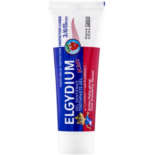 ELGYDIUM KIDS TOOTHPASTE / ЕЛГИДУМ ГЕЛООБРАЗНА ПАСТА ЗА ЗЪБИ С ВКУС НА ЯГОДА ОТ 3-6Г 50МЛ ELGYDIUM KIDS TOOTHPASTE / ЕЛГИДУМ ГЕЛООБРАЗНА ПАСТА ЗА ЗЪБИ С ВКУС НА ЯГОДА ОТ 3-6Г 50МЛ