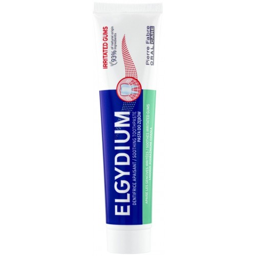ELGYDIUM IRRITATED GUMS TOOTHPASTE / ЕЛГИДИУМ УСПОКОЯВАЩА ПАСТА ЗА ЗЪБИ ЗА РАЗДРАЗНЕНИ ВЕНЦИ 75МЛ ELGYDIUM IRRITATED GUMS TOOTHPASTE / ЕЛГИДИУМ УСПОКОЯВАЩА ПАСТА ЗА ЗЪБИ ЗА РАЗДРАЗНЕНИ ВЕНЦИ 75МЛ