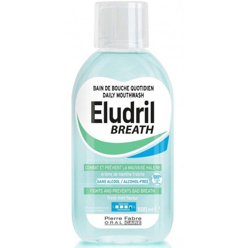 ELGYDIUM ELUDRIL BREATH MOUTHWASH / ЕЛГИДИУМ ВОДА ЗА УСТА ЗА СВЕЖ ДЪХ 500МЛ ELGYDIUM ELUDRIL BREATH MOUTHWASH / ЕЛГИДИУМ ВОДА ЗА УСТА ЗА СВЕЖ ДЪХ 500МЛ