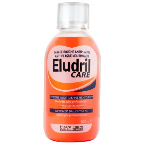 ELGYDIUM ELUDRIL CARE ANTI-PLAQUE MOUTHWASH / ЕЛГИДИУМ ЕЛУДРИЛ АНТИПЛАКОВА ВОДА ЗА УСТА 500МЛ ELGYDIUM ELUDRIL CARE ANTI-PLAQUE MOUTHWASH / ЕЛГИДИУМ ЕЛУДРИЛ АНТИПЛАКОВА ВОДА ЗА УСТА 500МЛ