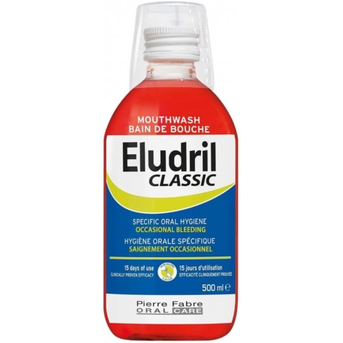 ELGYDIUM ELUDRIL CLASSIC MOUTHWASH / ЕЛГИДИУМ ЕЛУДРИЛ ВОДА ЗА УСТА 500МЛ ELGYDIUM ELUDRIL CLASSIC MOUTHWASH / ЕЛГИДИУМ ЕЛУДРИЛ ВОДА ЗА УСТА 500МЛ
