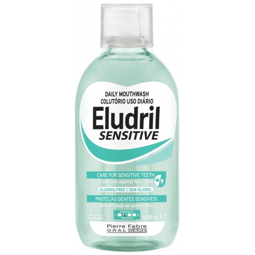 ELGYDIUM ELUDRIL SENSITIVE MOUTHWASH / ЕЛГИДИУМ ЕЛУДРИЛ ВОДА ЗА УСТА ЗА ЧУВСТВИТЕЛНИ ЗЪБИ И ВЕНЦИ 500МЛ