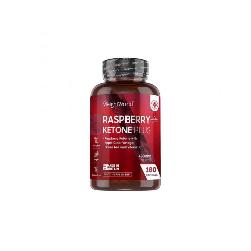 WEIGHT WOLRD / RASPBERRY KETONE PLUS / МАЛИНОВИ КЕТОНИ ПЛЮС КАПС. Х180