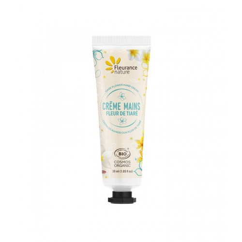FLEURANCE NATURE CREME MINS FLEUR DE TIARE / КРЕМ ЗА РЪЦЕ С ЦВЯТ ОТ ТИАРЕ, МАСЛО ОТ ШИЙ И АЛОЕ ВЕРА 30МЛ