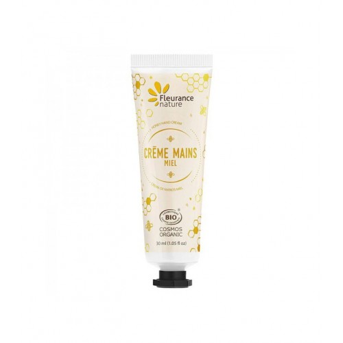 FLEURANCE NATURE CREME MAINS MIEL / КРЕМ ЗА РЪЦЕ С МЕД, МАСЛО ОТ ШИЙ И АЛОЕ ВЕРА 30МЛ
