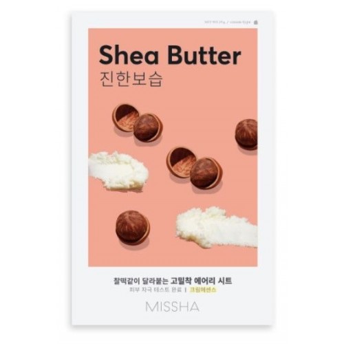 MISSHA SHEA BUTTER MASK / МИША ТЕКСТИЛНА МАСКА ЗА ЛИЦЕ С МАСЛО ОТ ШИЙ ЗА МНОГО СУХА КОЖА