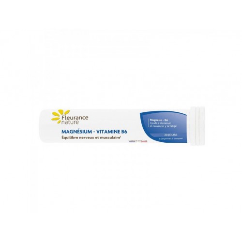 FLEURANCE NATURE MAGNESIUM VITAMINE B6 / МАГНЕЗИЙ (КАРБОНАТ) 300МГ + ВИТАМИН B6 2МГ ТАБЛ. X20