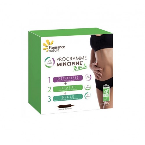 FLEURANCE NATURE PROGRAMME MINCIFINE 3 EN 1 BIO / ОТСЛАБВАЩА ПРОГРАМА 3 В 1 БИО АМПУЛИ ЗА ПИЕНЕ БР. X30