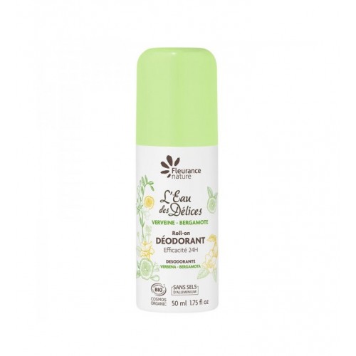 FLEURANCE NATURE DEODORANT EAU DES DELICES VERVEINE BERGAMOTE / РОЛ ОН ДЕЗОДОРАНТ С ВОДА ОТ ВЪРБИНКА И БЕРГАМОТ 50МЛ