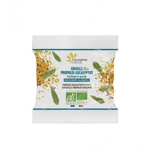 FLEURANCE NATURE GOMMES BIO PROPOLIS EUCALYPTUS / БИЛКОВИ БОНБОНИ С БИО ПРОПОЛИС И ЕВКАЛИПТ 35ГР