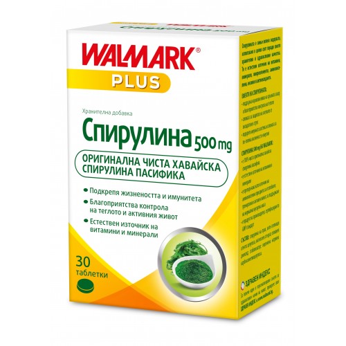 Спирулина 500 мг 30 таблетки WALMARK Спирулина 500 мг 30 таблетки WALMARK
