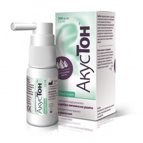 Акустон спрей за уши с три натурални масла х15 мл Акустон спрей за уши с три натурални масла х15 мл